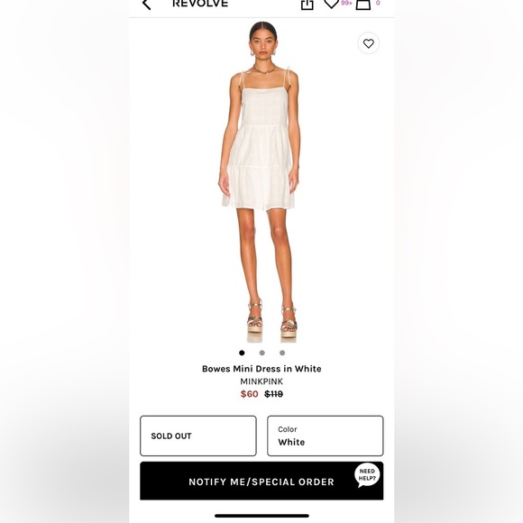 Revolve white dress - Picture 1 of 3